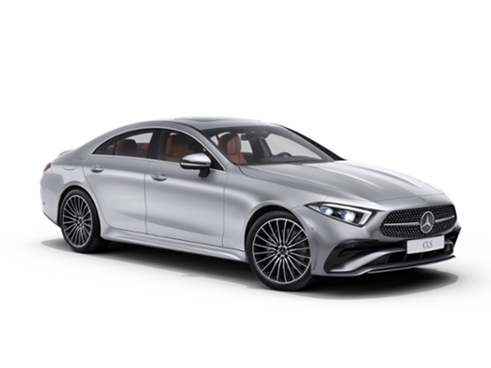 De afbeelding toont de prijslijst en brochure van de Mercedes-Benz CLS Coupé.