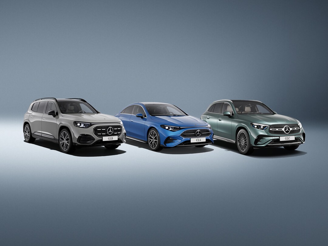 De GLB SUV, CLA Limousine en GLC SUV