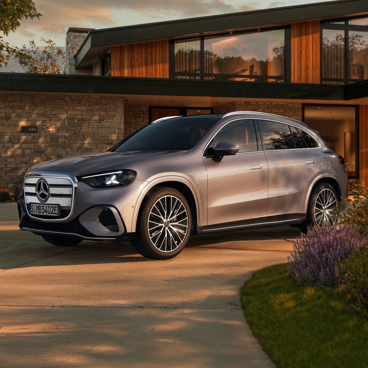 Het exterieur van de nieuwe GLC met EQ Technologie van Mercedes-Benz.