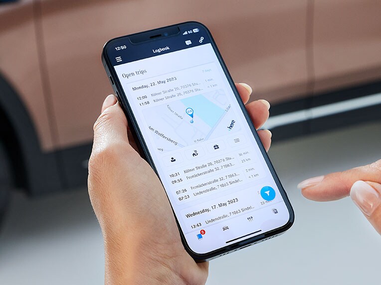 The Digital Logbook from Mercedes me.