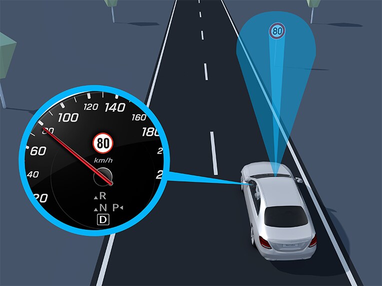 The Traffic Sign Assistant from your Mercedes-Benz.