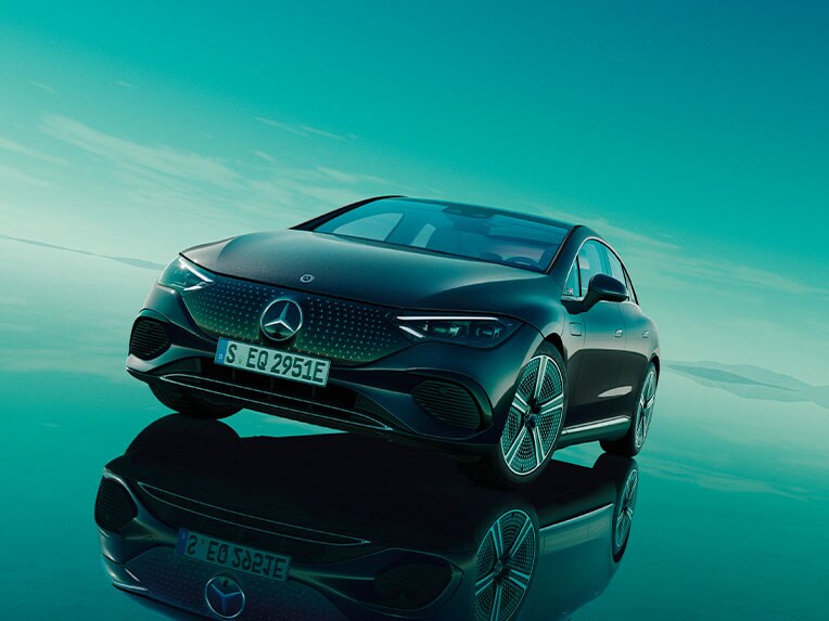 Volledig elektrische EQE Limousine van Mercedes-Benz.
