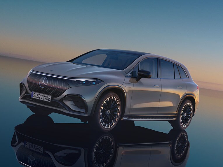 Volledig elektrische EQS SUV van Mercedes-Benz.