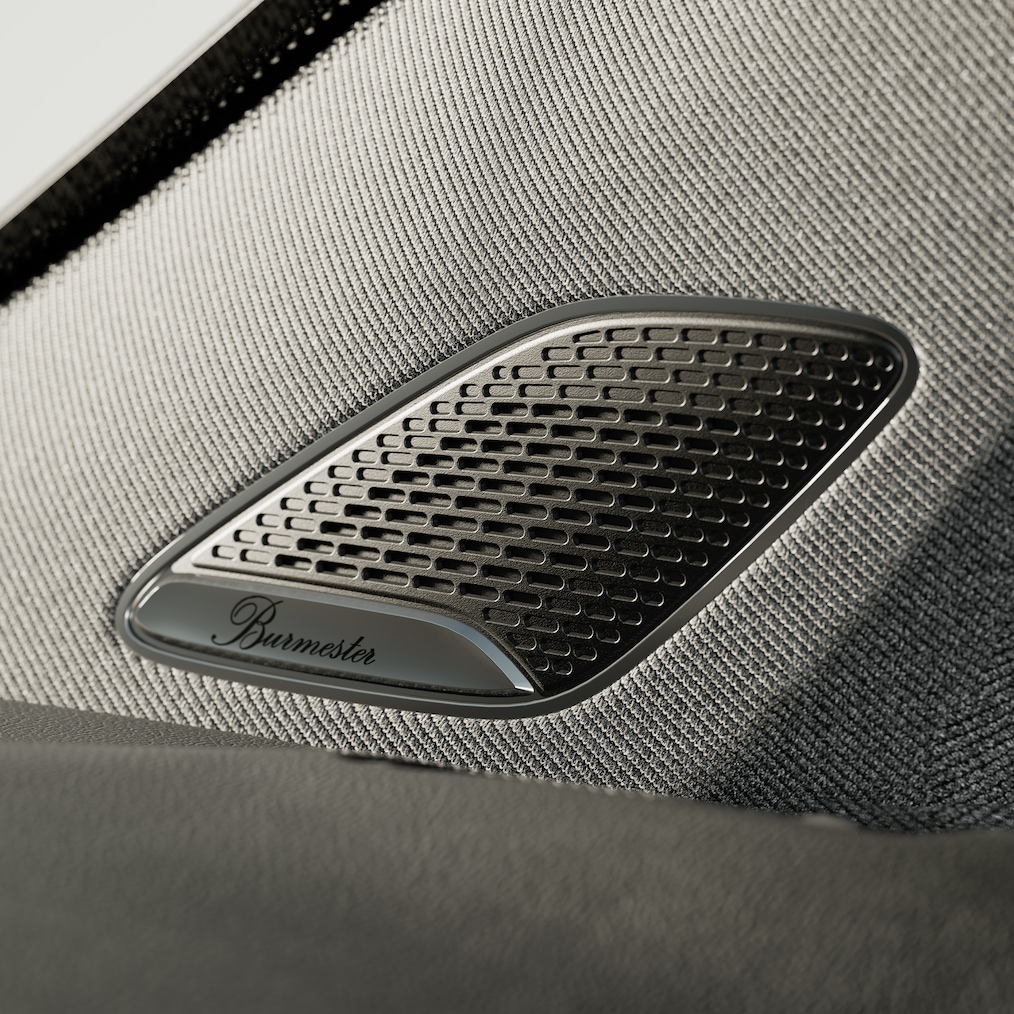 Luidspreker van het Burmester® surround sound system in de Mercedes-Benz B-Klasse.