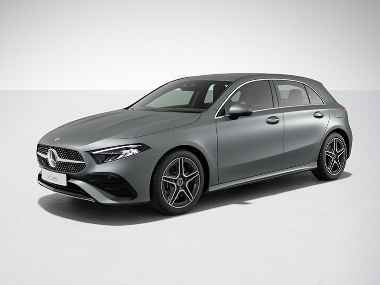 Exterieur van de A-Klasse van Mercedes-Benz met AMG Line.