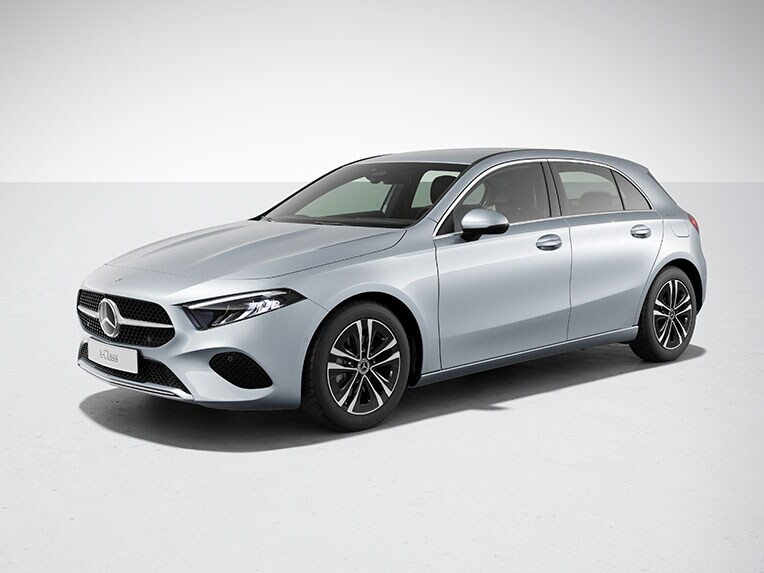 Exterieur van de A-Klasse van Mercedes-Benz met uitrustingslijn Progressive.