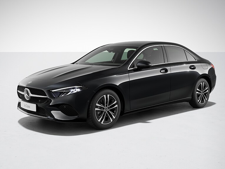 Exterieur van de A-Klasse Limousine van Mercedes-Benz met uitrustingslijn Progressive.