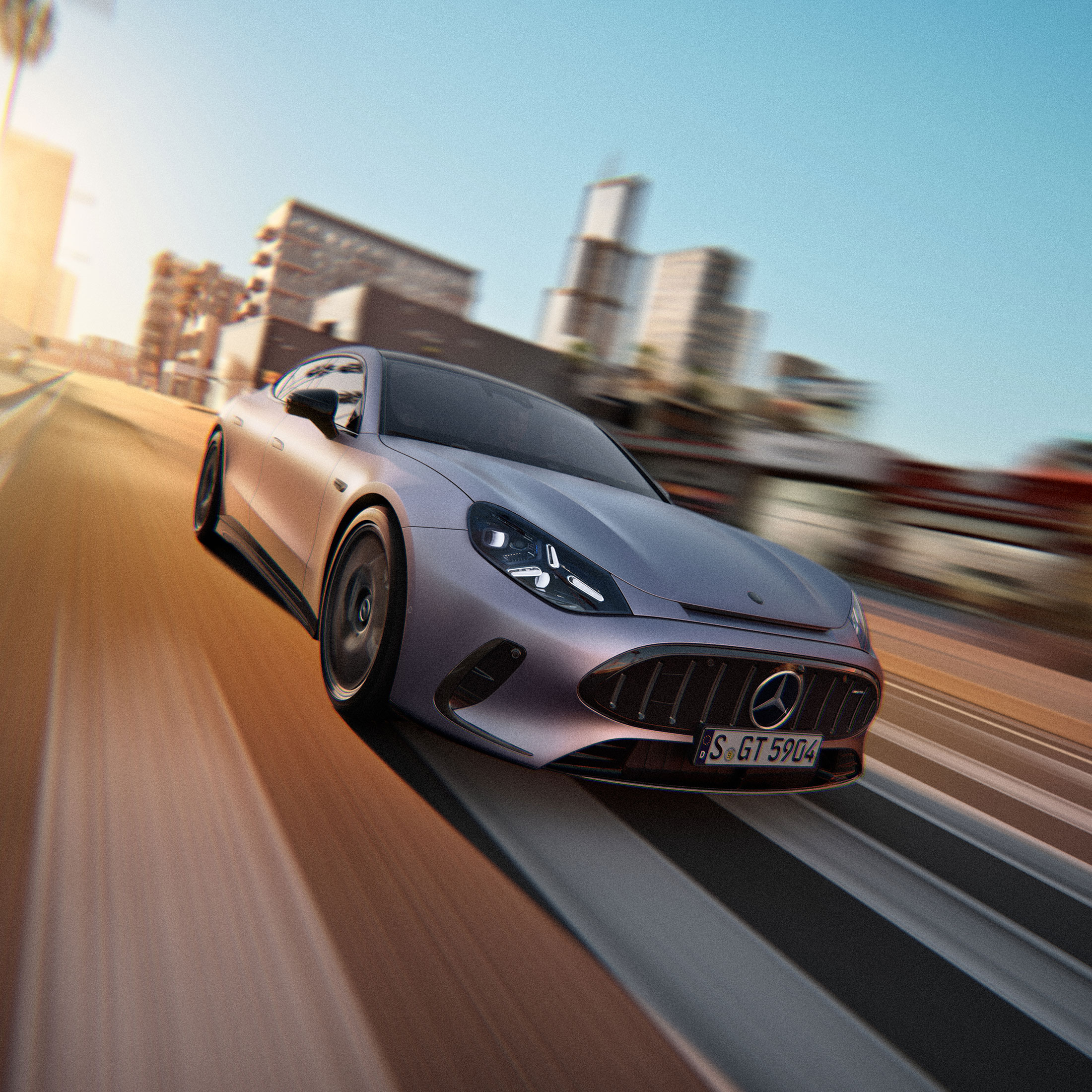 De nieuwe Mercedes-AMG GT 53 4-Deurs Coupé.