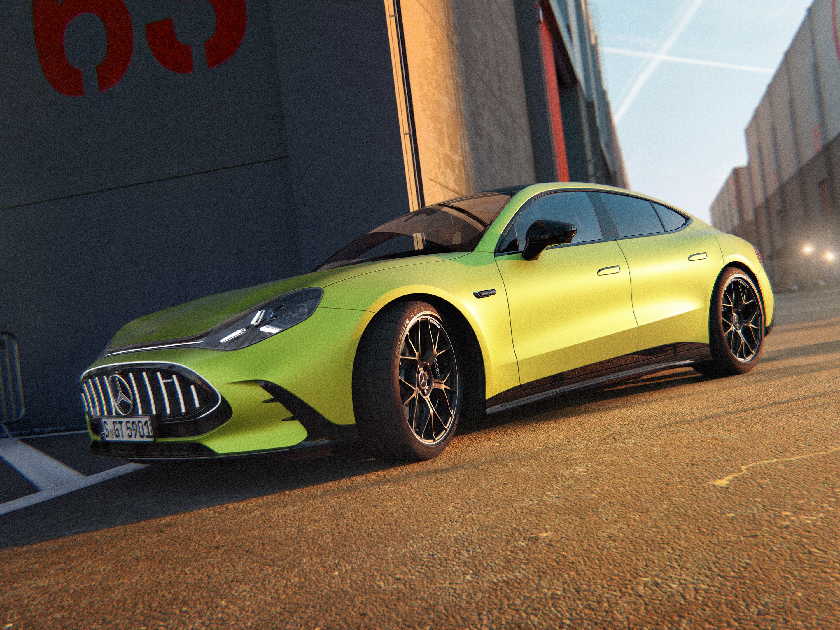 De nieuwe Mercedes-AMG GT 4-Deurs Coupé.