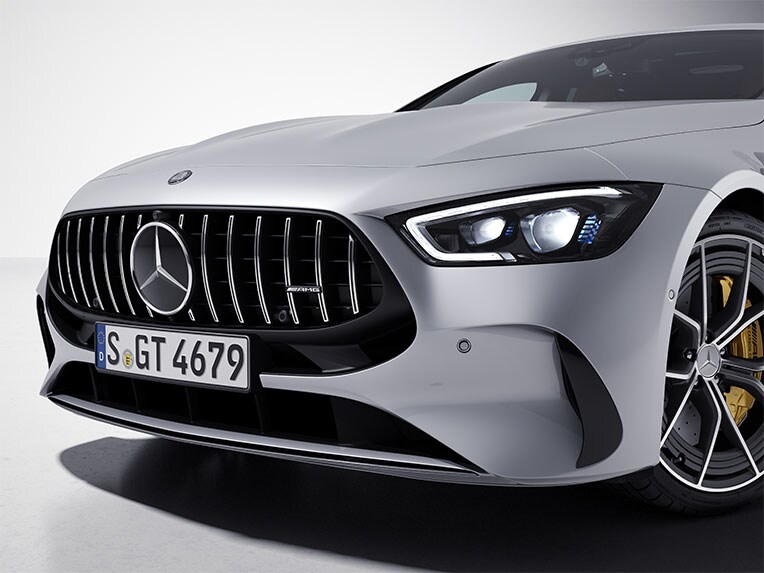 Mercedes-AMG GT 63 S E PERFORMANCE met AMG-chroompakket.