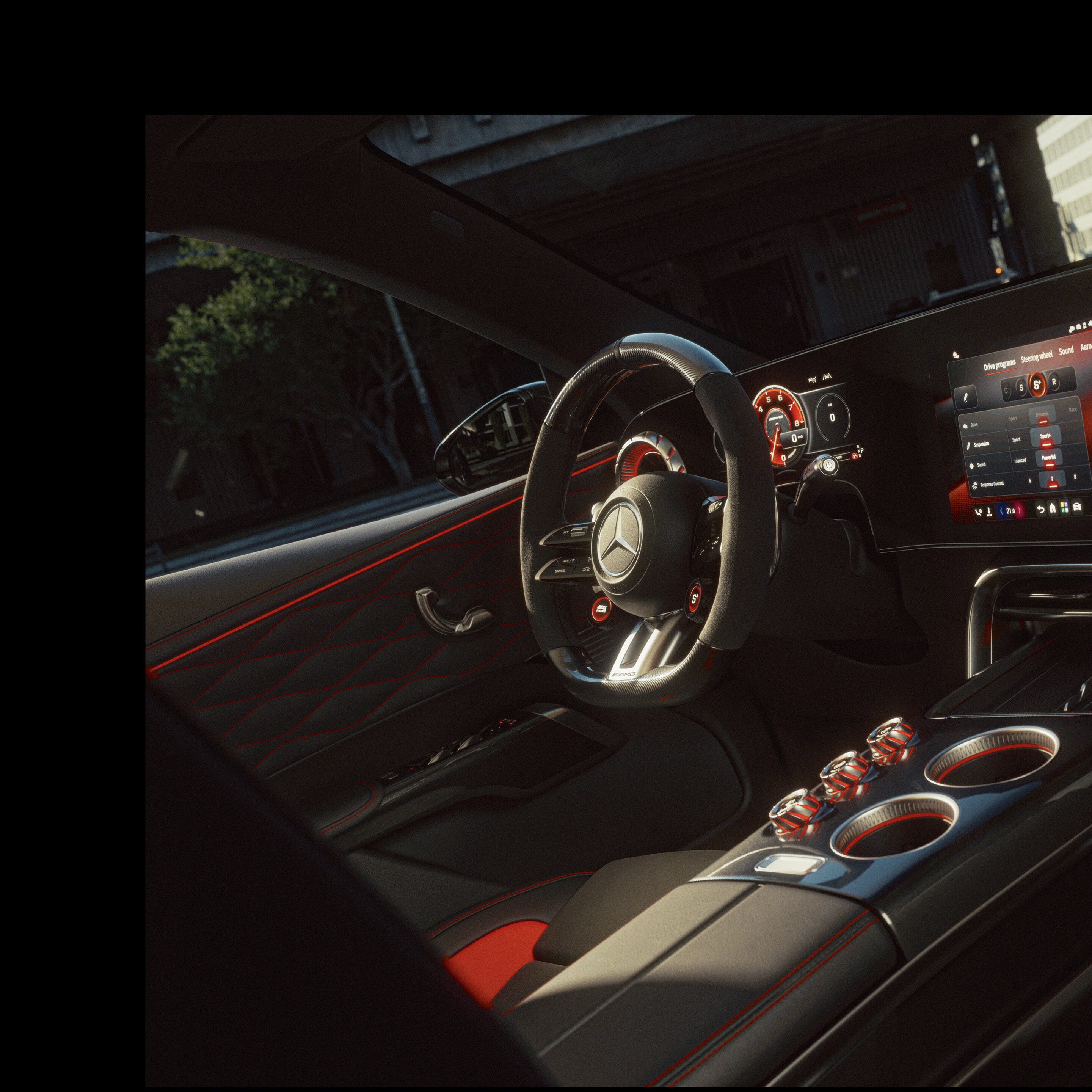 Het interieur van de nieuwe GT SUV van Mercedes-AMG.