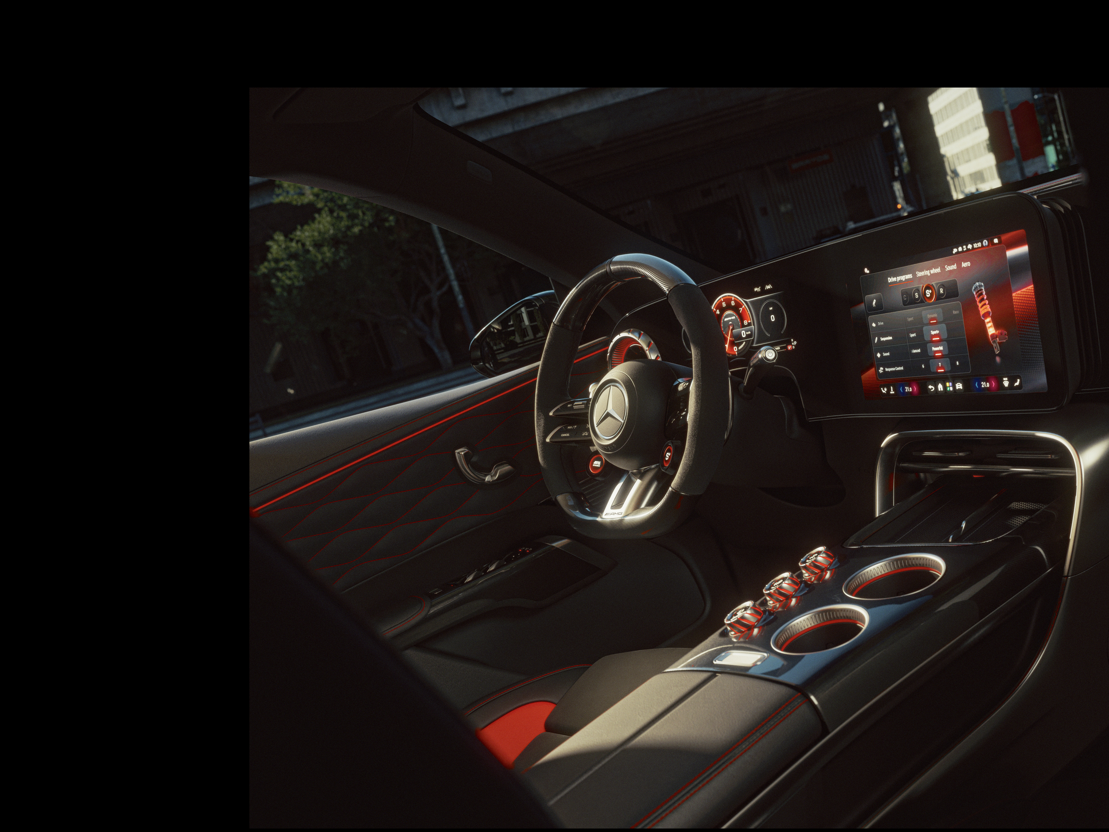 Interieur | GT SUV | Mercedes-AMG Het interieur van de nieuwe GT SUV van Mercedes-AMG.