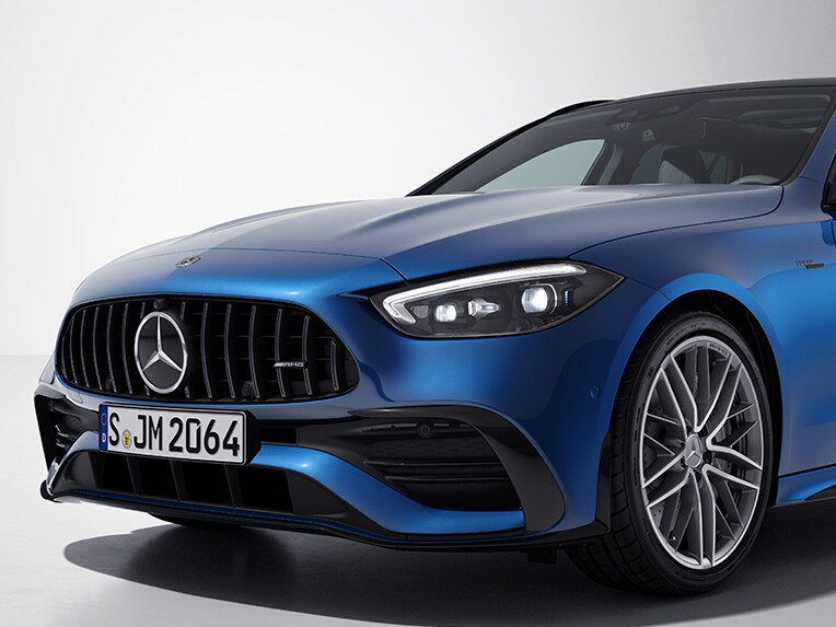 Het AMG-nightpakket II van de Mercedes-AMG C-Klasse Estate.