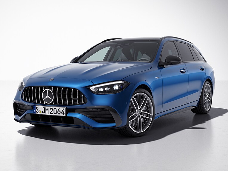 Het AMG-nightpakket van de Mercedes-AMG C-Klasse Estate.