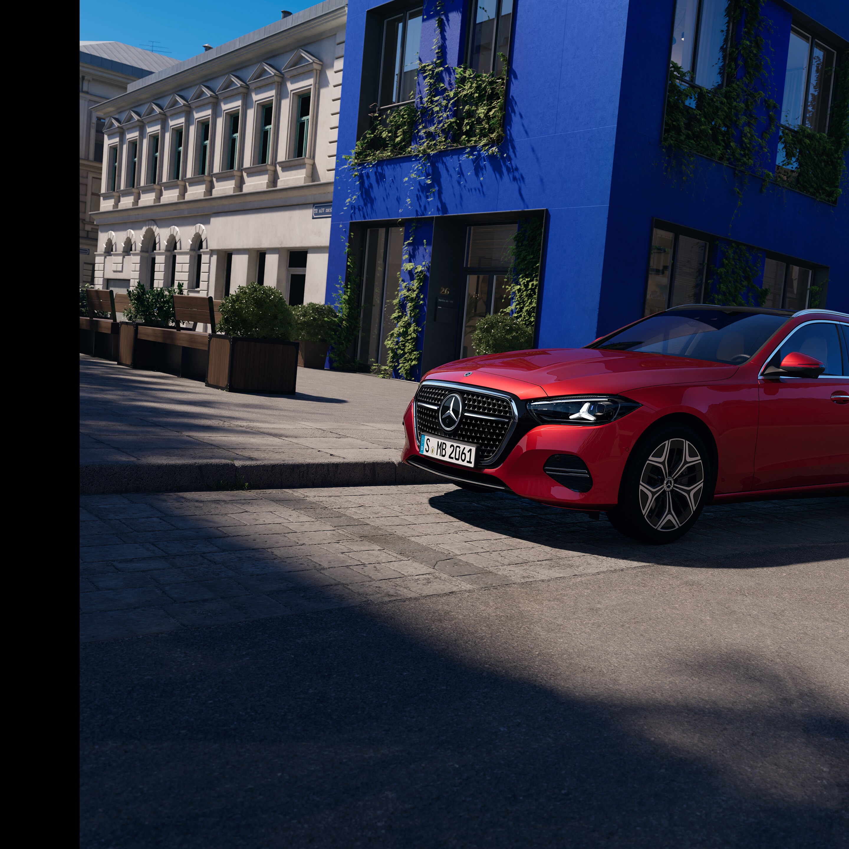 Het exterieur van de nieuwe C-Klasse Estate van Mercedes-Benz.
