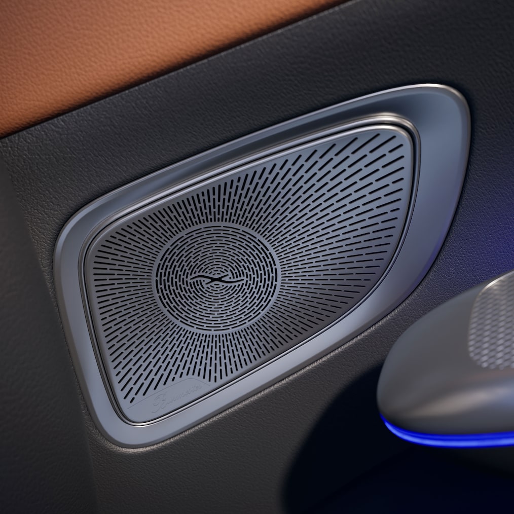 Het Burmester® 3D surround sound-systeem in de nieuwe C-Klasse Saloon van Mercedes-Benz.
