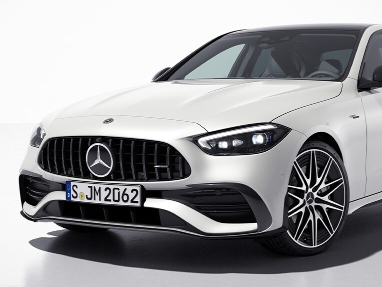 AMG-nightpakket II van de Mercedes-AMG C-Klasse Limousine.
