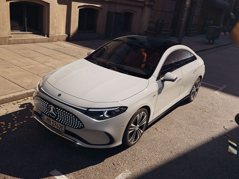 De Mercedes-Benz CLA met EQ-technologie.