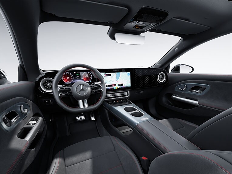 De AMG Line in de volledig elektrische CLA van Mercedes-Benz.