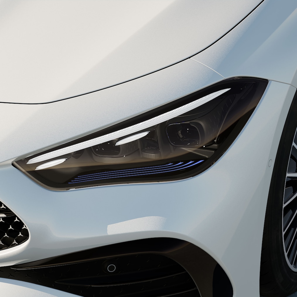 Koplamp met DIGITAL LIGHT van de Mercedes-Benz CLE Cabriolet.
