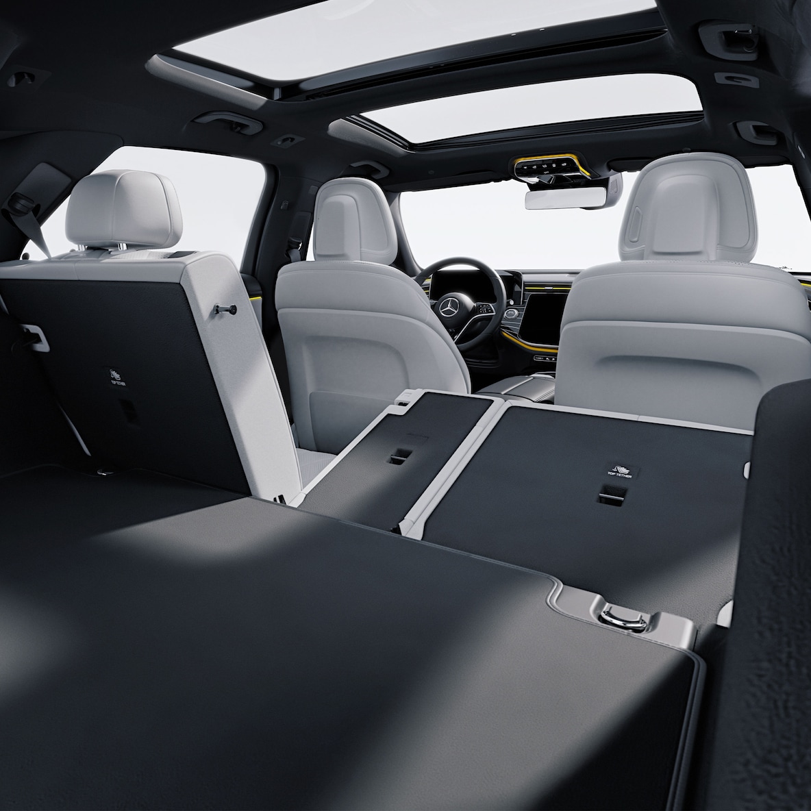 Flexibel ruimteconcept van de nieuwe E-Klasse van Mercedes-Benz.