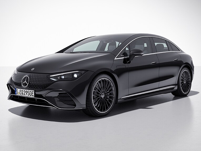Het exterieur van de EQE met AMG Line.