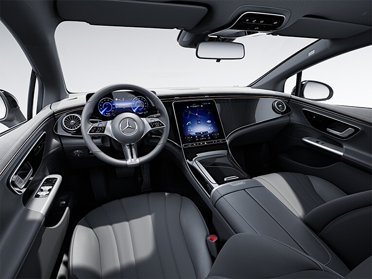 De Mercedes EQE Limousine met interieur Electric Art.