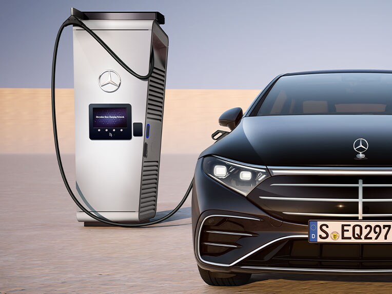 Mercedes-Benz Eco Coach-app voor de EQS Limousine.