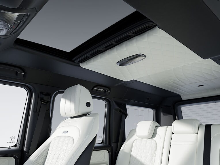 Interieur van de Mercedes-AMG G-Klasse.