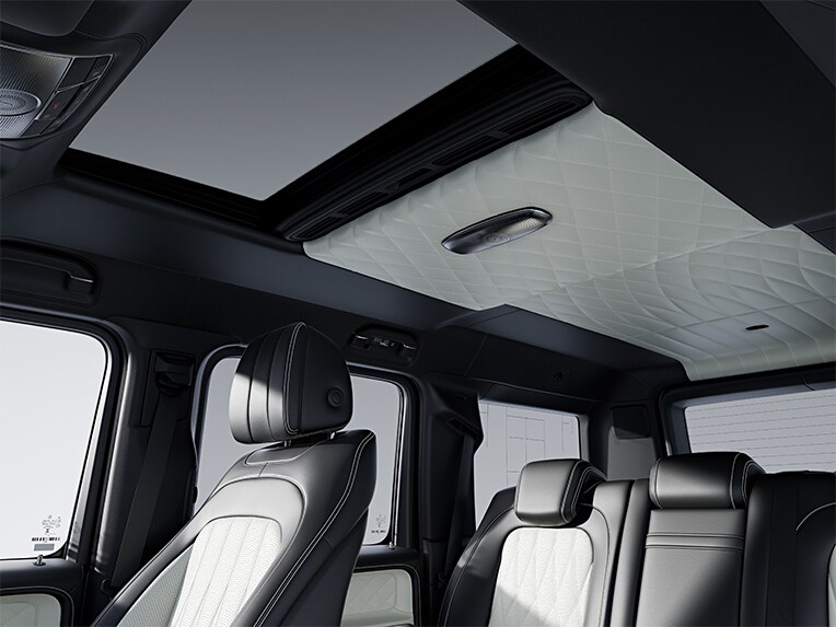 MANUFAKTUR-pakket volledig lederen bekleding in de Mercedes-Benz G-Klasse.