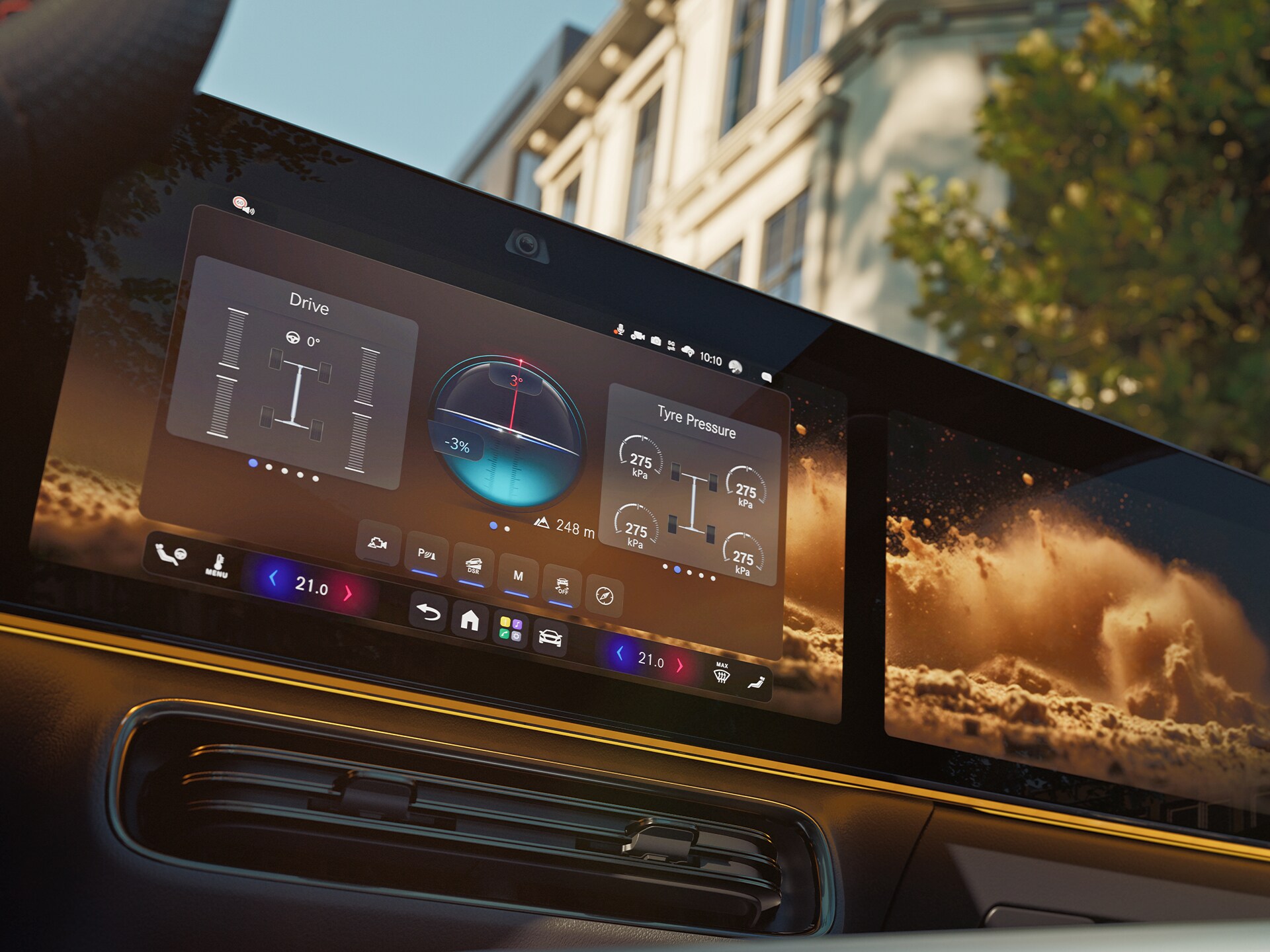 De Terrain Mode van de nieuwe GLA van Mercedes-Benz.