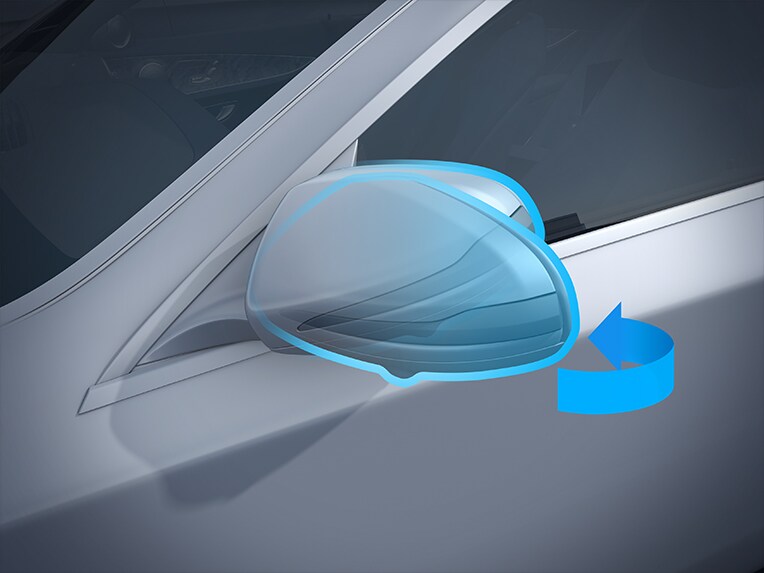 Spiegelpakket in de Mercedes-Benz GLA.