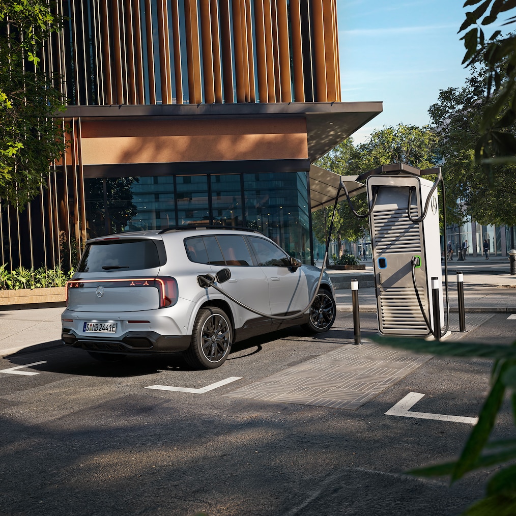 De volledig elektrische nieuwe GLB met snellaadmodus.