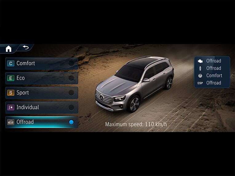 Offroad-techniekpakket in de Mercedes-Benz GLB.