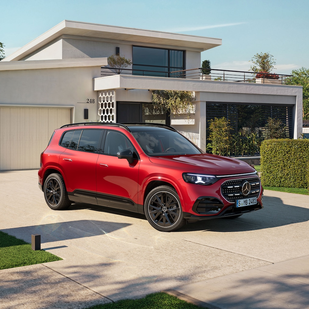 Het exterieur van de Mercedes-Benz GLB.