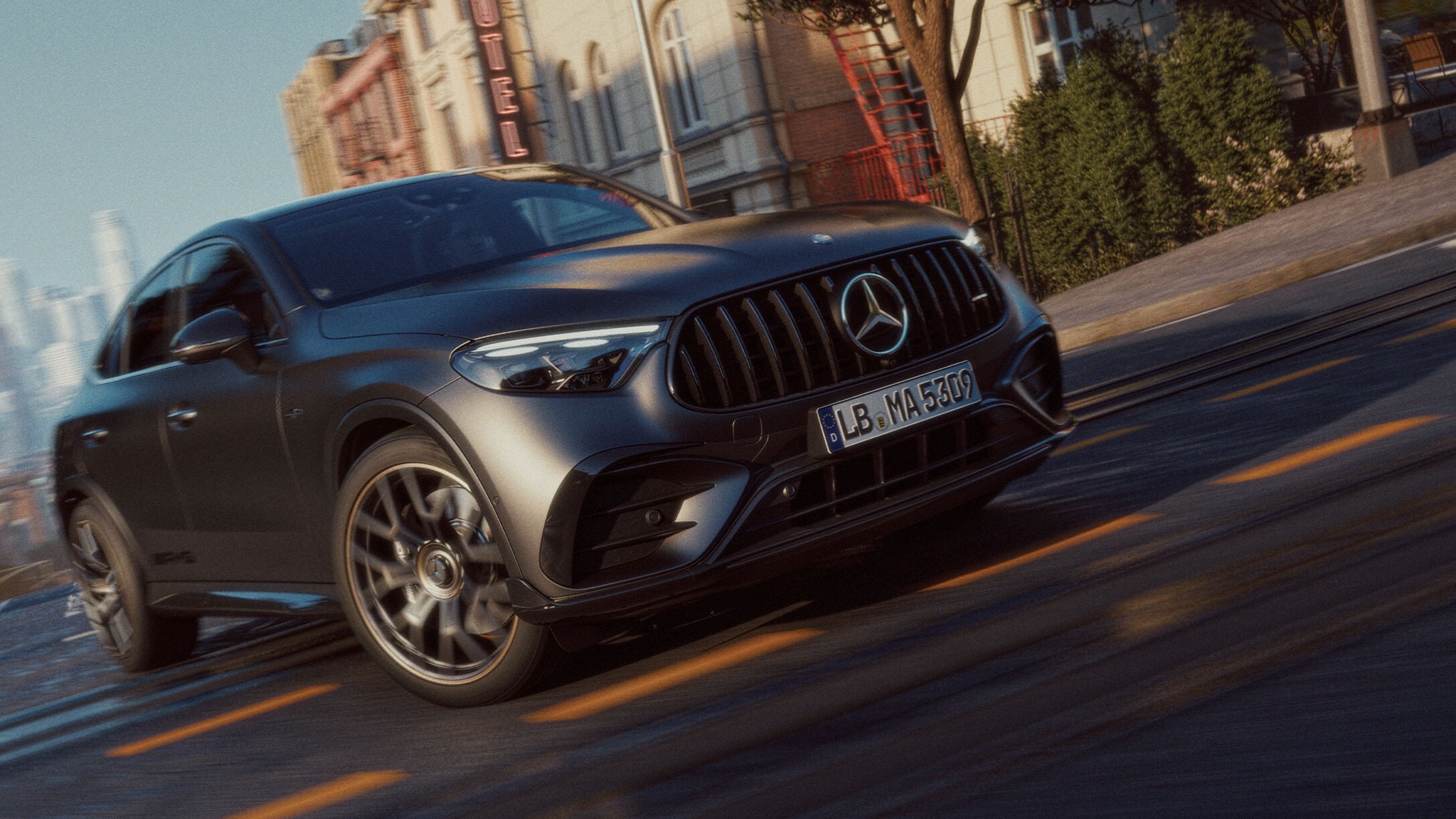Het Nightpakket II van de nieuwe Mercedes-AMG GLC Coupé.