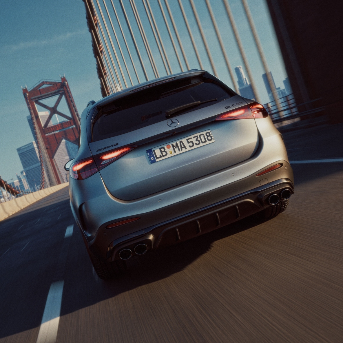 Motorisering van de nieuwe Mercedes-AMG GLC SUV.