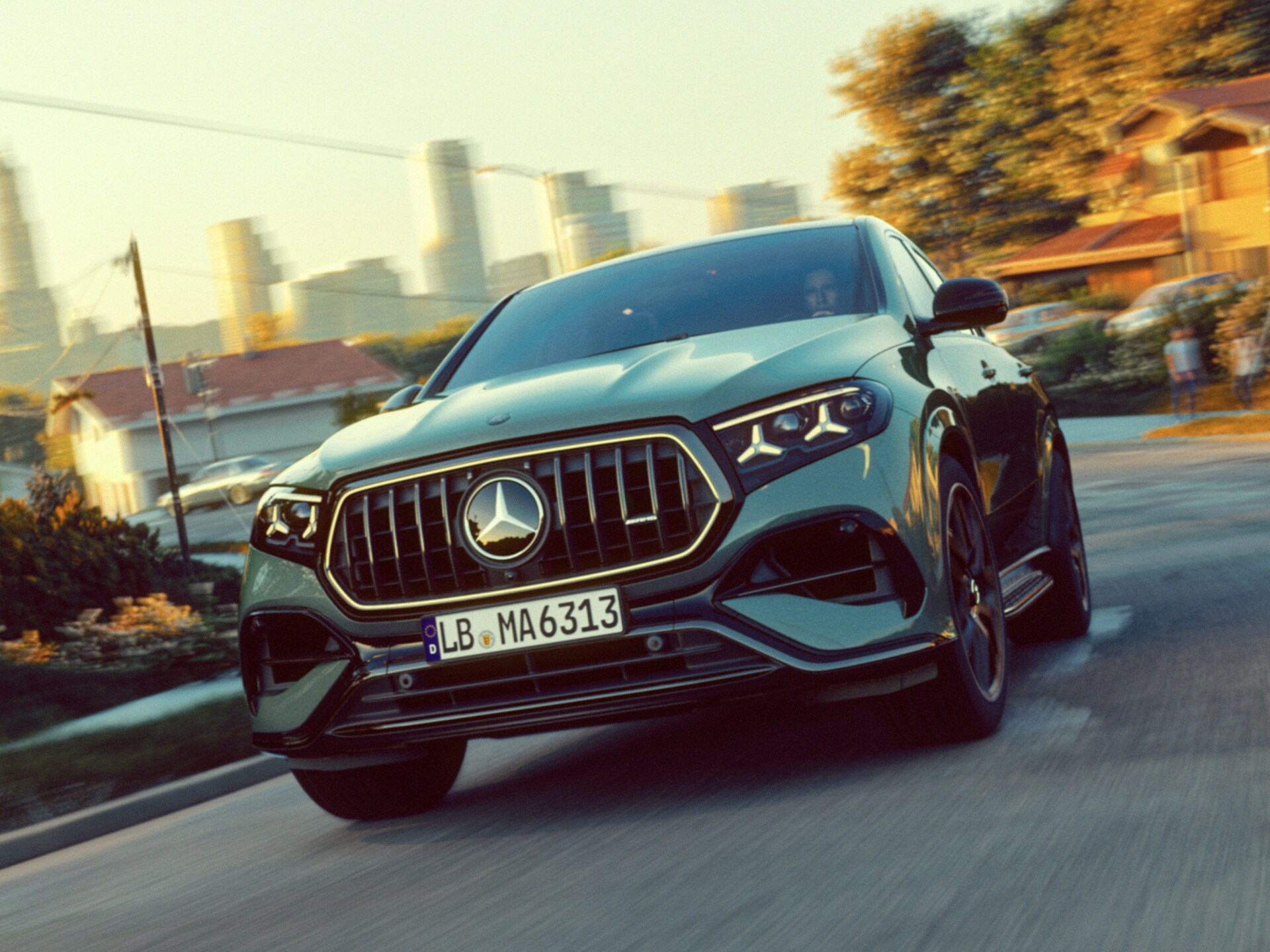 Het nieuwe frontdesign van de Mercedes‑AMG GLE 63 S 4MATIC+ Coupé.