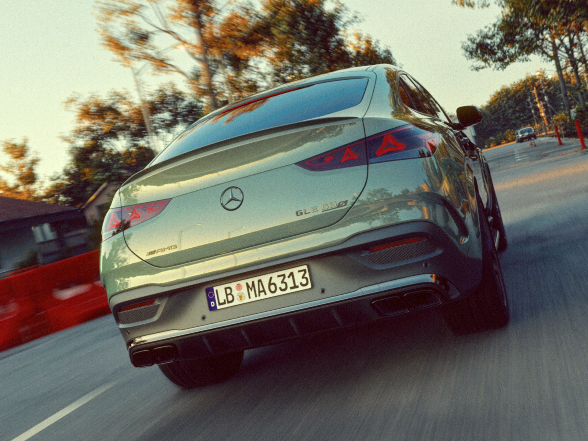 Het nieuwe achterontwerp van de Mercedes‑AMG GLE 63 S 4MATIC+ Coupé.