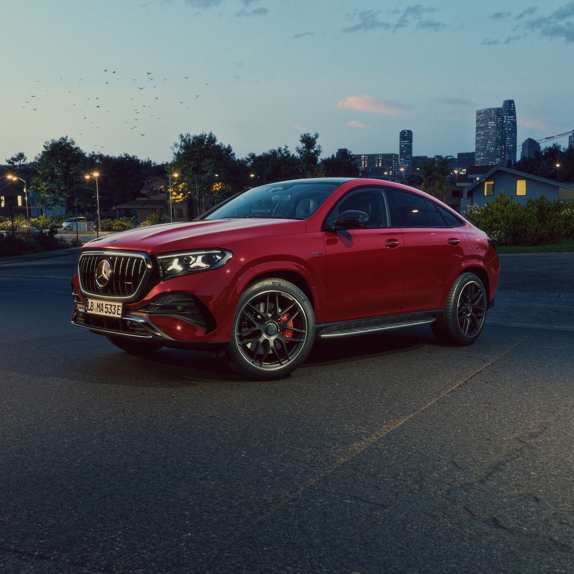 Het sportieve coupédesign van de Mercedes-AMG GLE Coupé.