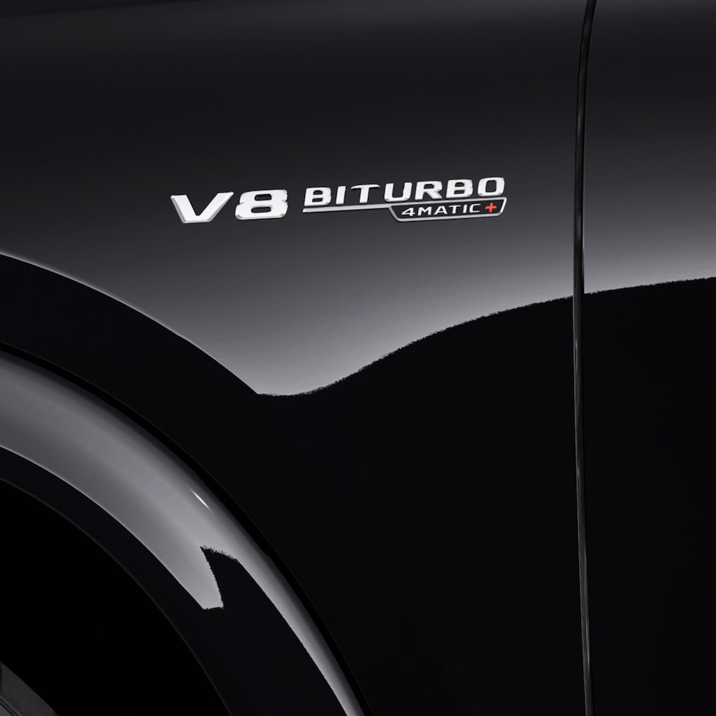 De AMG 4,0-liter V8-motor in de Mercedes-AMG GLE 63 S Coupé.