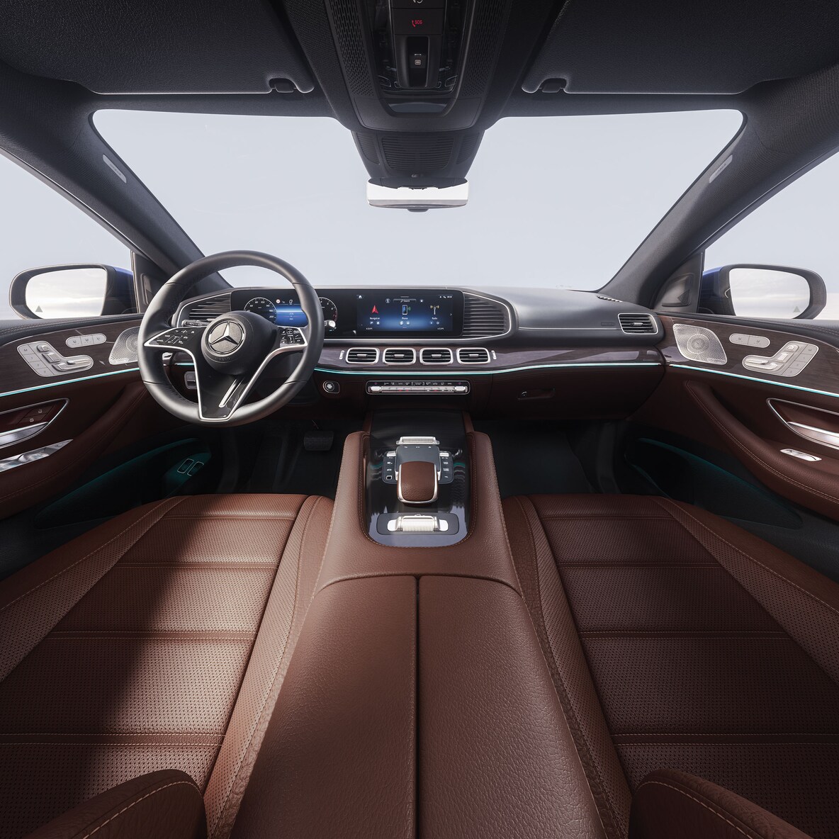 Interieur van de nieuwe Mercedes-Benz GLE Coupé.