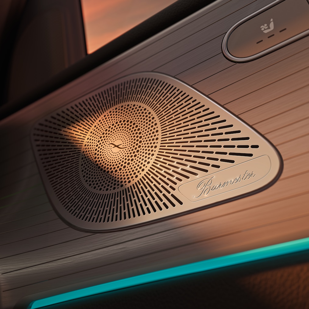 Het optionele Burmester® 3D surround sound system van de Mercedes-Benz GLE Coupé.