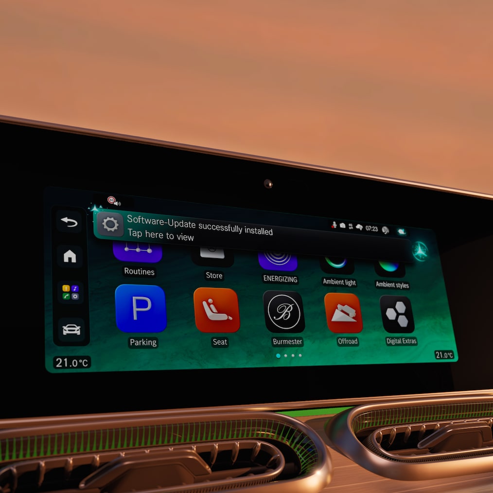 Het Mercedes-Benz Operating System (MB.OS) van de nieuwe GLE Coupé van Mercedes-Benz.