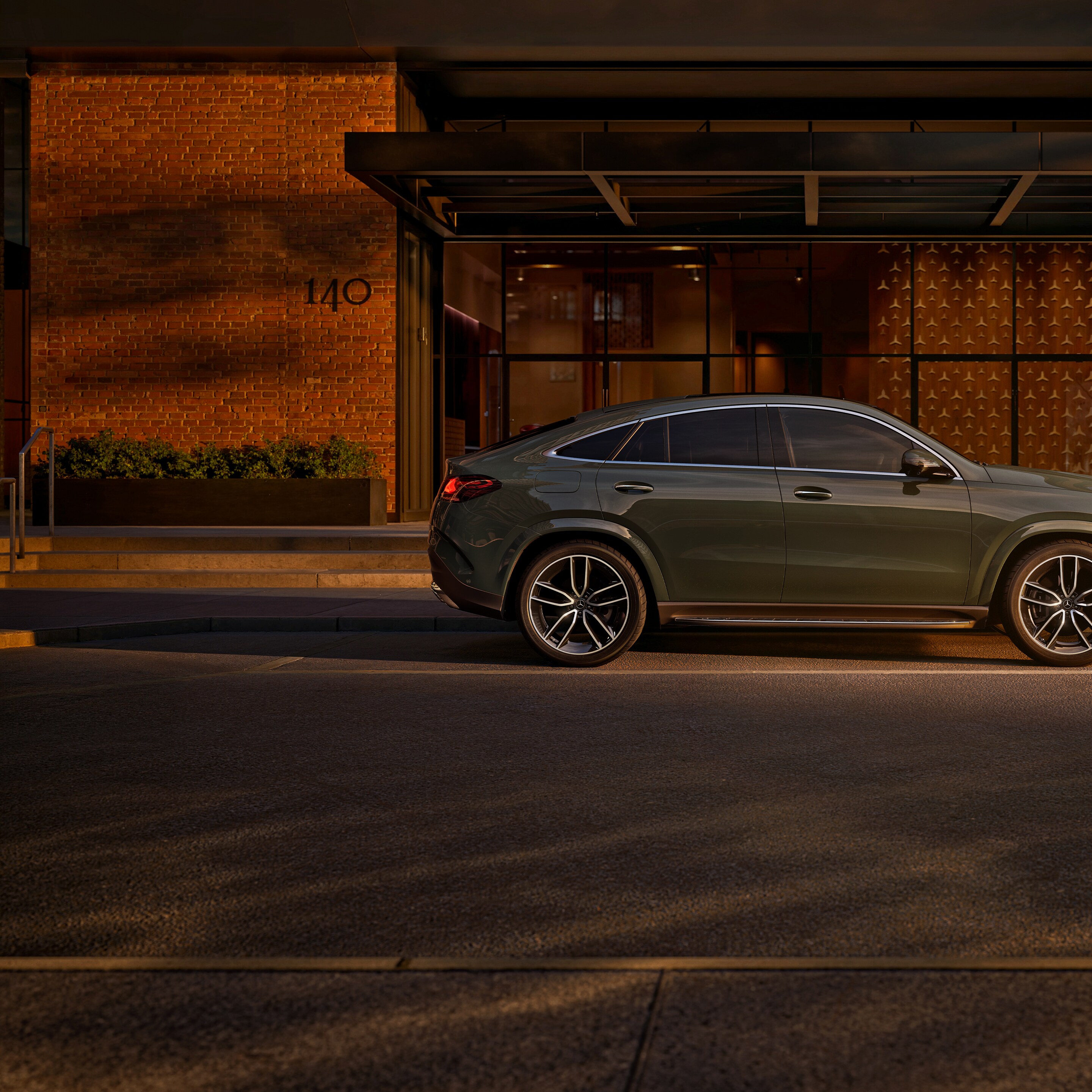 Exterieur van de nieuwe GLE Coupé.