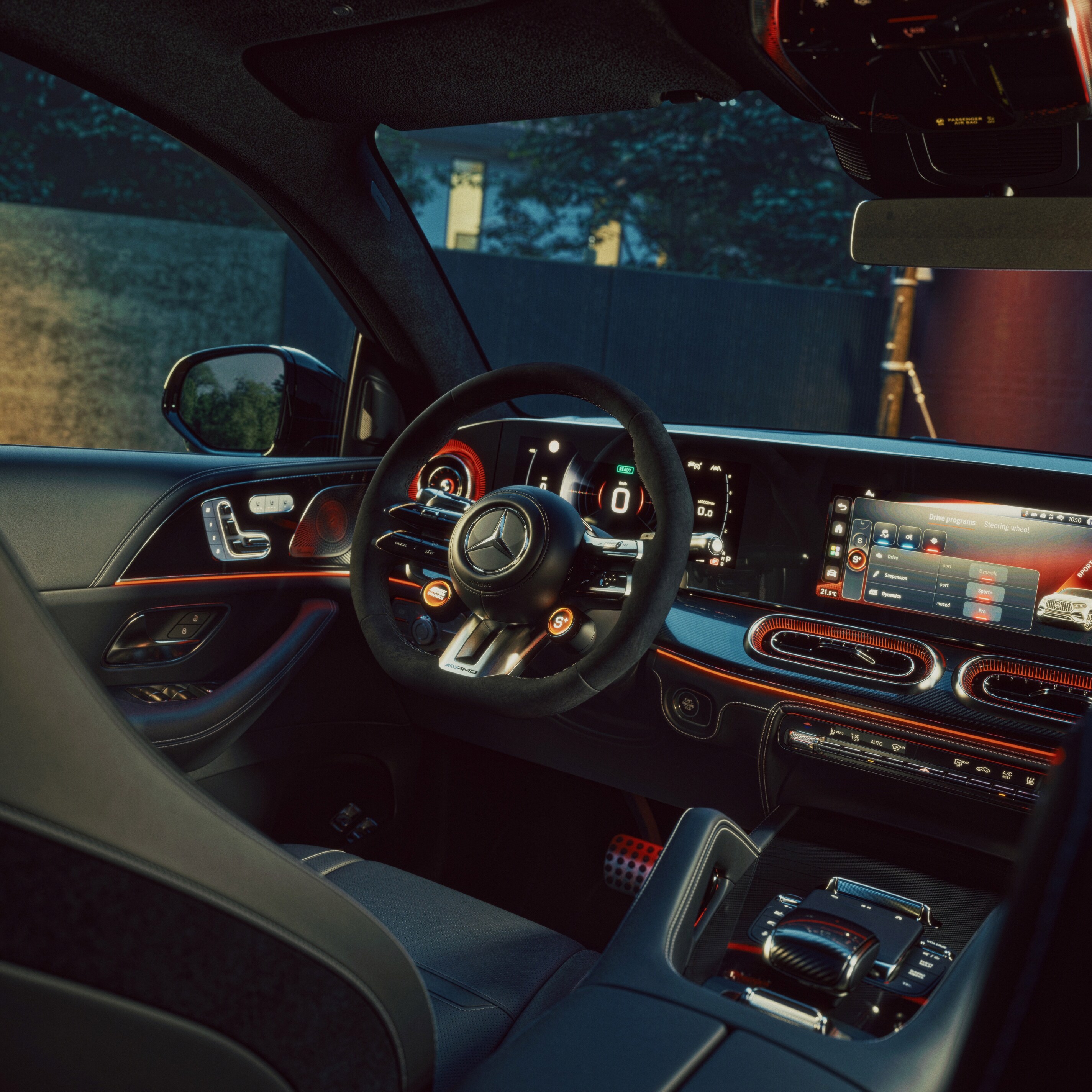Het interieur van de nieuwe Mercedes-AMG GLE Coupé.