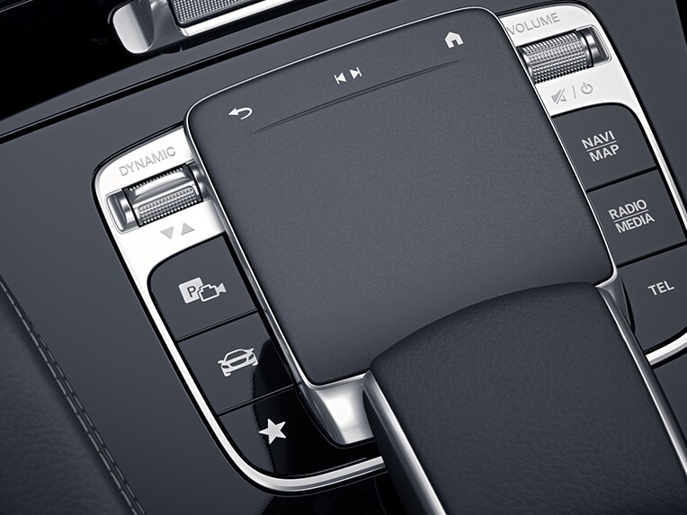 De DYNAMIC SELECT-schakelaar van de Mercedes-Benz GLE Coupé.