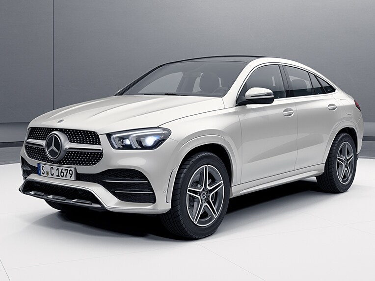 Het exterieur van de Mercedes-Benz GLE Coupé in de uitrustingslijn AMG Line.