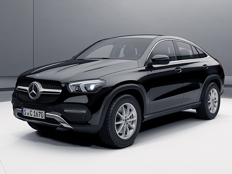 Het exterieur van de Mercedes-Benz GLE Coupé in de standaarduitvoering.