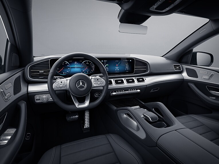 Het interieur van de Mercedes-Benz GLE Coupé in de uitrustingslijn AMG Line.